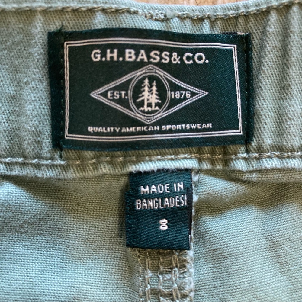 G.H. Bass & Co. Women’s Chino Pants Size 8 Green - Picture 10 of 11